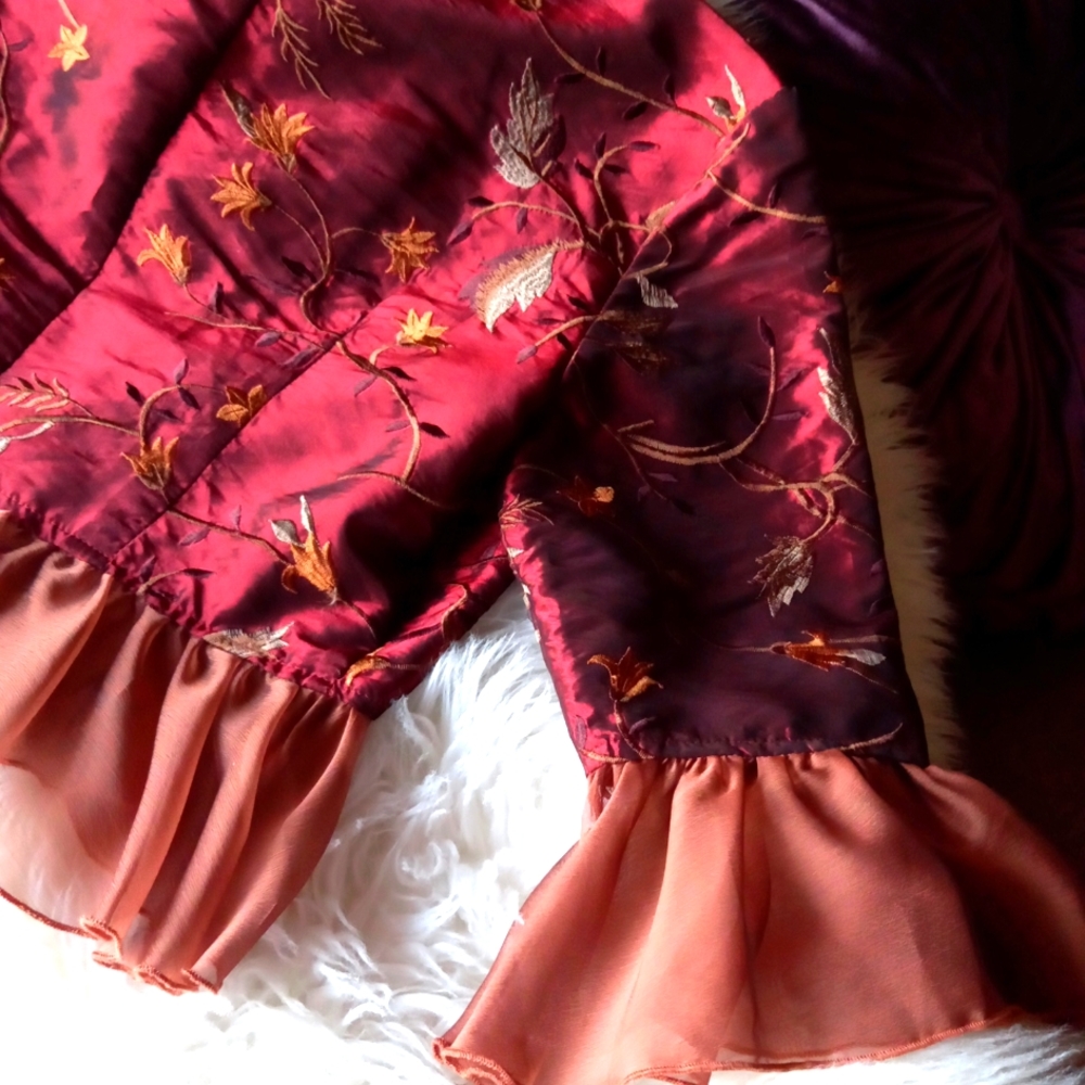 Embroiderd Ruffled jacket ๐ boho chique - Picture 7 of 7